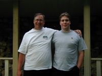 Me and my dad out front.