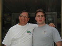 Me and my dad out front