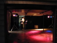 The dance garage.  Lights, sound, everything.
