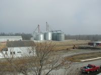 This is looking across "The Road" towards a grain plant of some sort