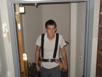 Michael Riley, while working on moving the dimmers during summer 2002