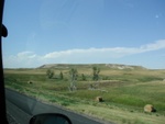 Badlands in the distance.