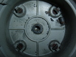 The contact wasn't where it should be - I found it on the bottom of the distributor housing.  It should be in the center.